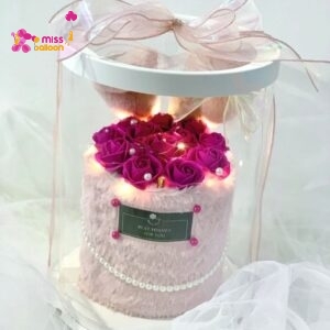 TuTu Valentine's Soap Flower Gift Box