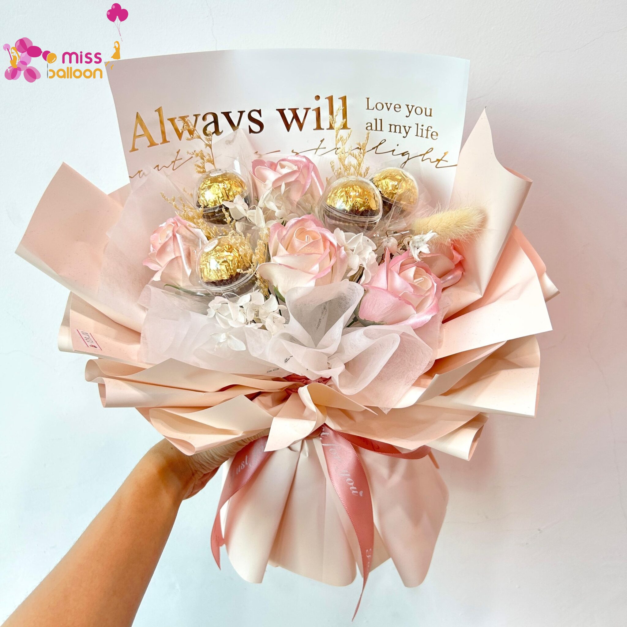 Ferrero Rocher Bouquet Miss Balloon Decorations