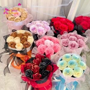 Ballerina Soap Flower Valentines Bouquet