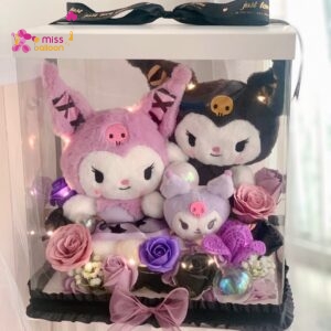 Kuromi Valentines Soap Flower Gift Box