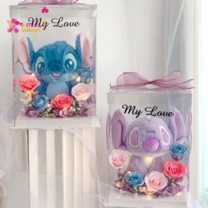 Stitch Valentines Soap Flower Gift Box