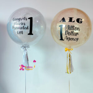 24 Bobo Balloon with Glitter