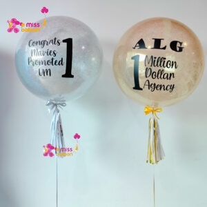 24 Bobo Balloon with Glitter