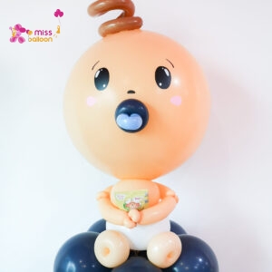 Baby Boy Baby Girl Standee Bubble Helium Set