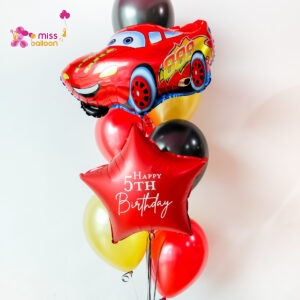 Cars Foil Helium Bunch