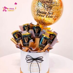 Double Happy Beer Box With Balloon