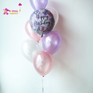 Flutters Happy Birthday Foil Helium Bunch