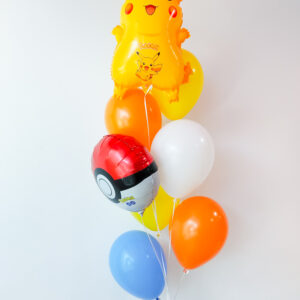 Pikachu & Pokeball Foil Helium Bunch