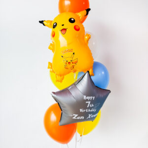 Pikachu & Shape Foil Helium Bunch