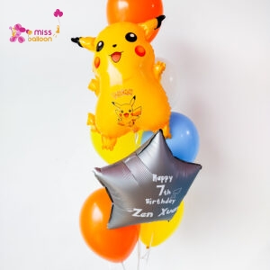 Pikachu & Shape Foil Helium Bunch