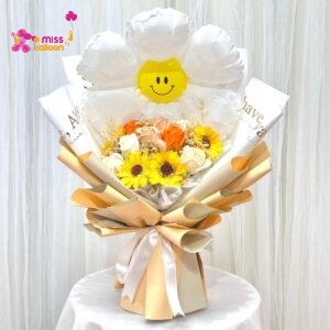 Smiley Soap Flower Bouquet