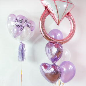 Will You Marry Me Bubble Helium Set A