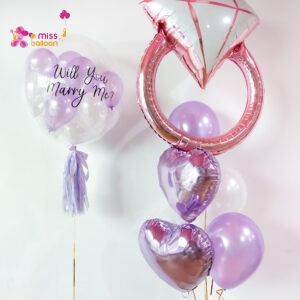 Will You Marry Me Bubble Helium Set A