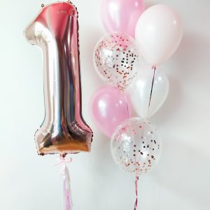 Jumbo Foil with 6 Helium Balloon