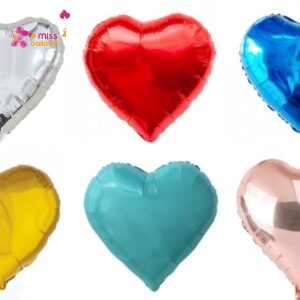 18 Metallic Heart Foil Balloon