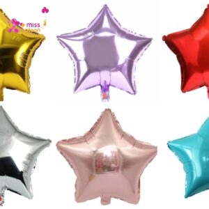 18 Metallic Star Foil Balloon