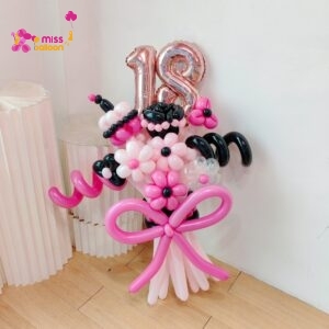 Balloon Flower Bouquet BlackPink Series