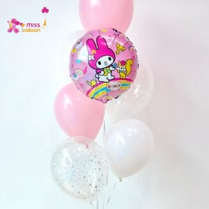 Melody Round Foil Helium Bunch