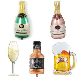 Beer Wine Champagne Bottle Party Foil Balloon