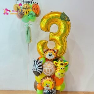 Bubble Jumbo Foil Standee Jungle Theme (B)