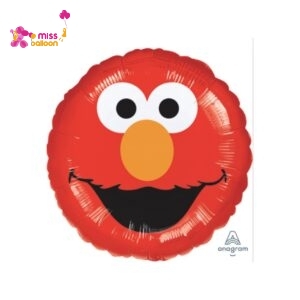 Elmo Head Round Foil Balloon