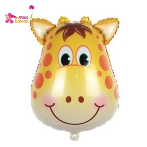Giraffe Head Foil Balloon