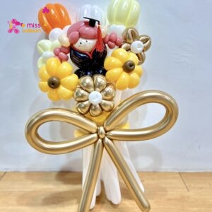Graduation Balloon Flower Bouquet (B)