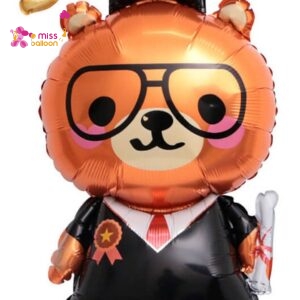 Graduation Bear Foil Balloon