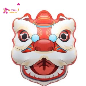 Lion Dance Head Foil Balloon