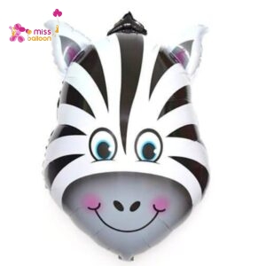 Zebra Head Foil Balloon