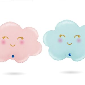 Cloud Pastel Blue Pink Foil Balloon