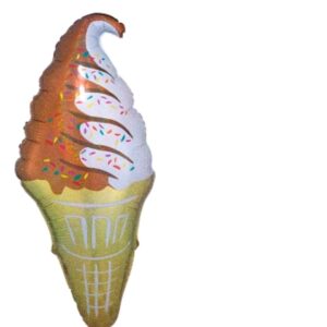 Ice Cream Cone Super Shape Foil Balloon