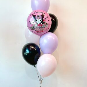 Kuromi Round Foil Helium Bunch