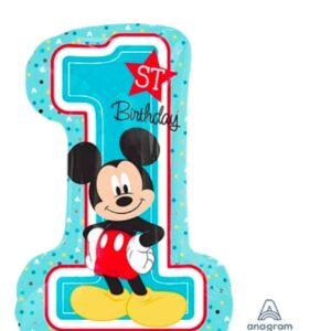 Mickey 1st Birthday Super Shape Foil Balloon