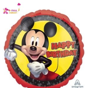 Mickey Mouse Happy Birthday Foil Balloon
