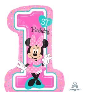 Minnie 1st Birthday Super Shape Foil Balloon