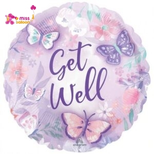 Flutters Get Well Foil Balloon