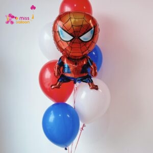 Spiderman Theme Helium Bunch