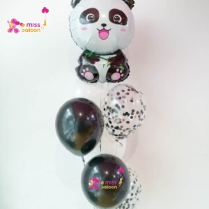 Panda Foil Helium Bunch