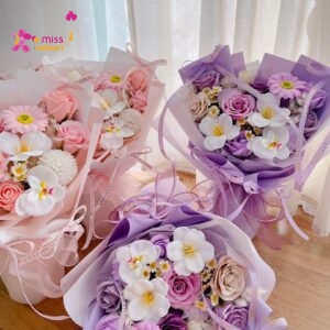 Sweet Serenity Soap Rose Flower Bouquet