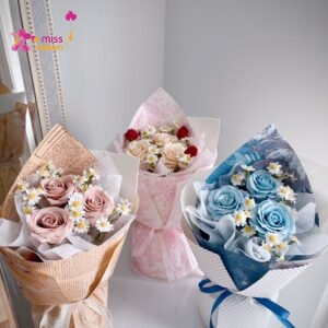 Vintage Soap Flower Bouquet