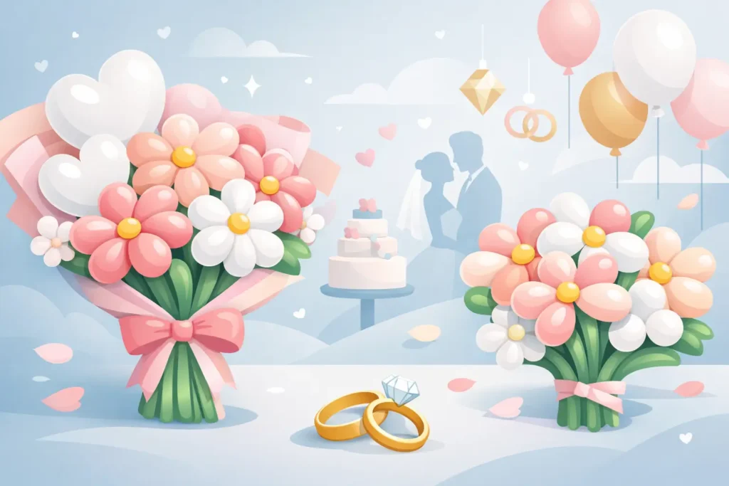 Wedding Balloon Flower Bouquet Ideas