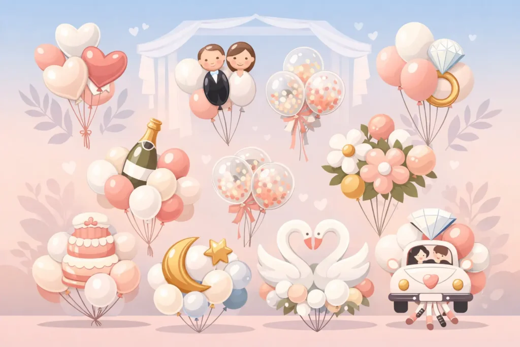 9 Best Wedding Balloon Bouquet Styles