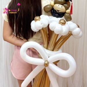 Simple Graduation Balloon Flower Bouquet