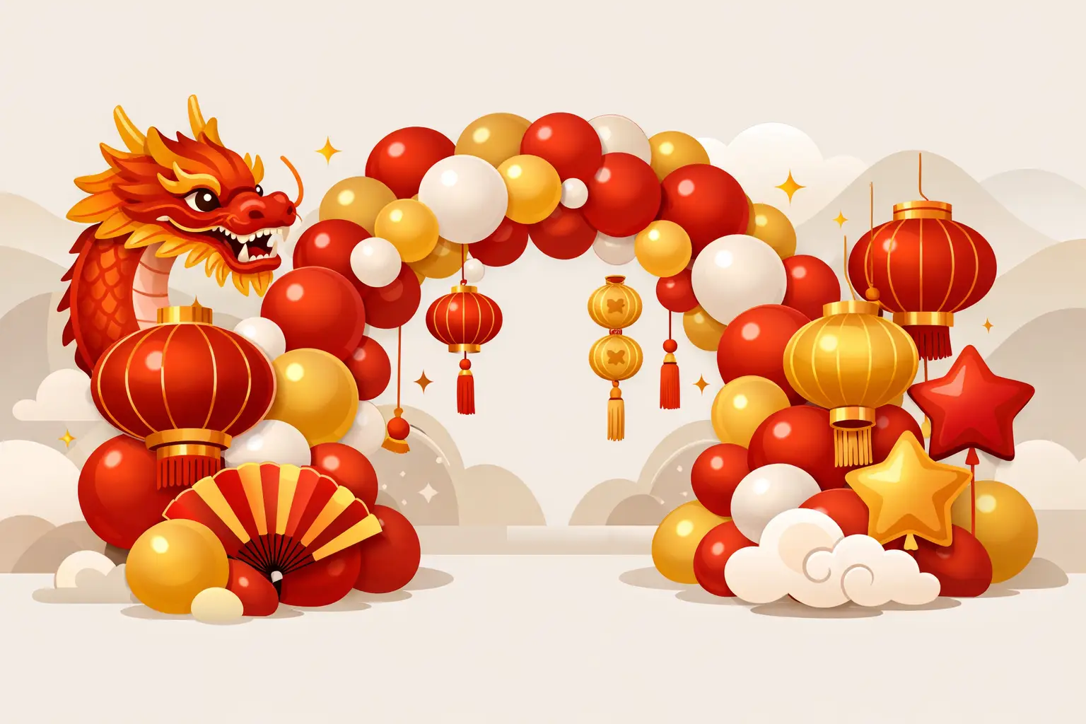 Chinese New Year Balloon Decoration KL