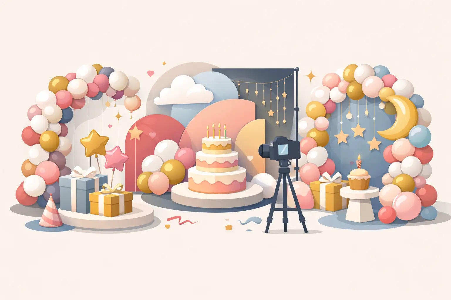 11 Birthday Balloon Backdrop Example Ideas