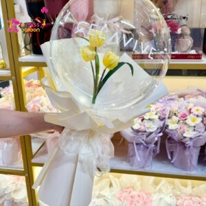 Tulip LED Balloon Bouquet Yellow