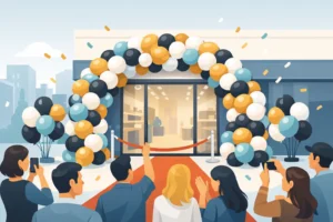 Shop Opening Balloon Decor That Draws Crowds