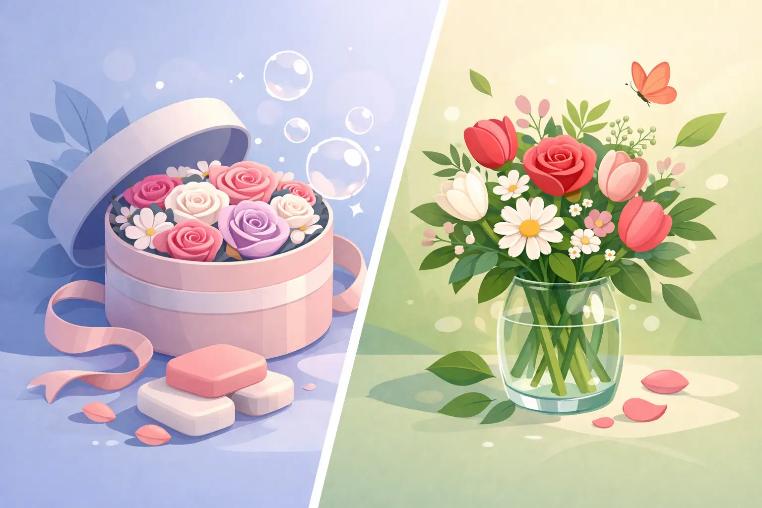 Soap Flowers vs Fresh Flowers: Which Wins?