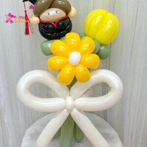 Kinder Graduation Balloon Flower Bouquet